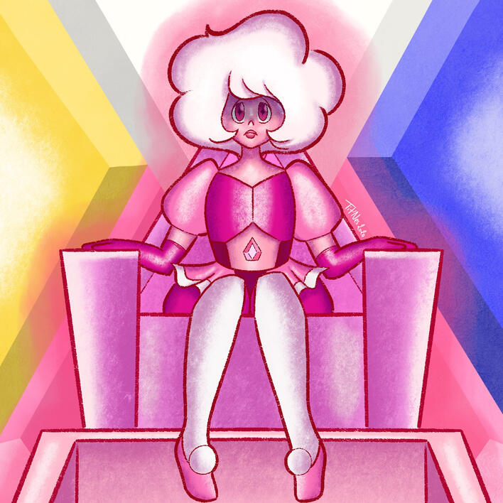 Pink Diamand Fanart Steven Univers